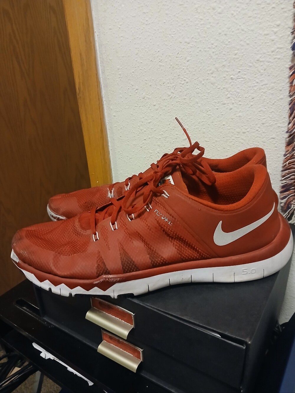 Nike Free 5.0 TR Flywire Athletic Training Shoes Red Men’s Size 17